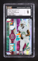 Tyreek Hill 2023 Panini Spectra Triple Threats Materials Neon Pink #17 #02/15 (CGC 9) at PristineAuction.com