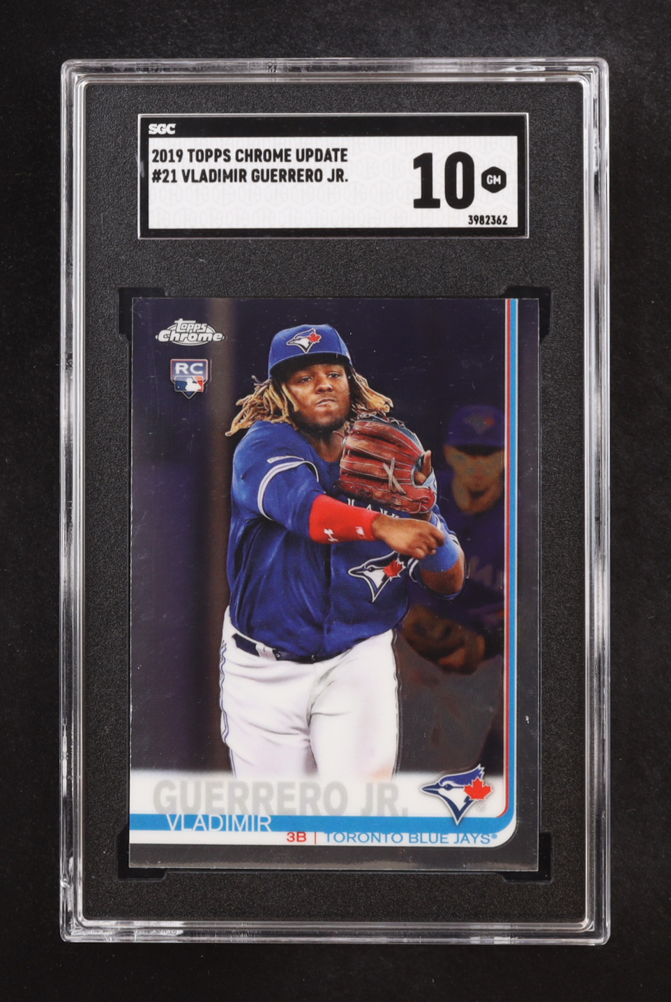 Vladimir Guerrero Jr. 2019 Topps Chrome Update #21 RC (SGC 10) at PristineAuction.com Vladimir Guerrero Jr. 2019 Topps Chrome Update #21 RC (SGC 10) at PristineAuction.com