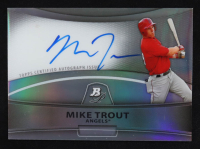 Mike Trout 2010 Bowman Platinum Prospect Autographs Refractors #MT RC at PristineAuction.com