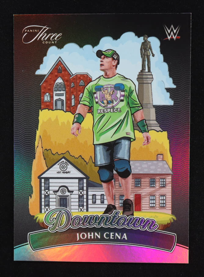 John Cena 2024 Panini Three Count WWE Downtown #17 at PristineAuction.com John Cena 2024 Panini Three Count WWE Downtown #17 at PristineAuction.com