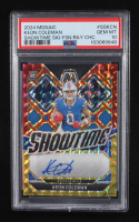 Keon Coleman 2024 Panini Mosaic Showtime Signatures Choice Fusion Red and Yellow #SSKCN RC (PSA 10) at PristineAuction.com