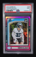 Cooper DeJean 2024 Donruss Optic Rated Rookies Preview Pink #305 RC (PSA 9) at PristineAuction.com
