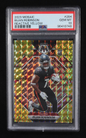 Bijan Robinson 2023 Panini Mosaic Mosaic Reactive Yellow #284 RC (PSA 10) at PristineAuction.com