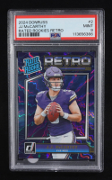 J.J. McCarthy 2024 Donruss Rated Rookies Retro #2 RC (PSA 9) at PristineAuction.com