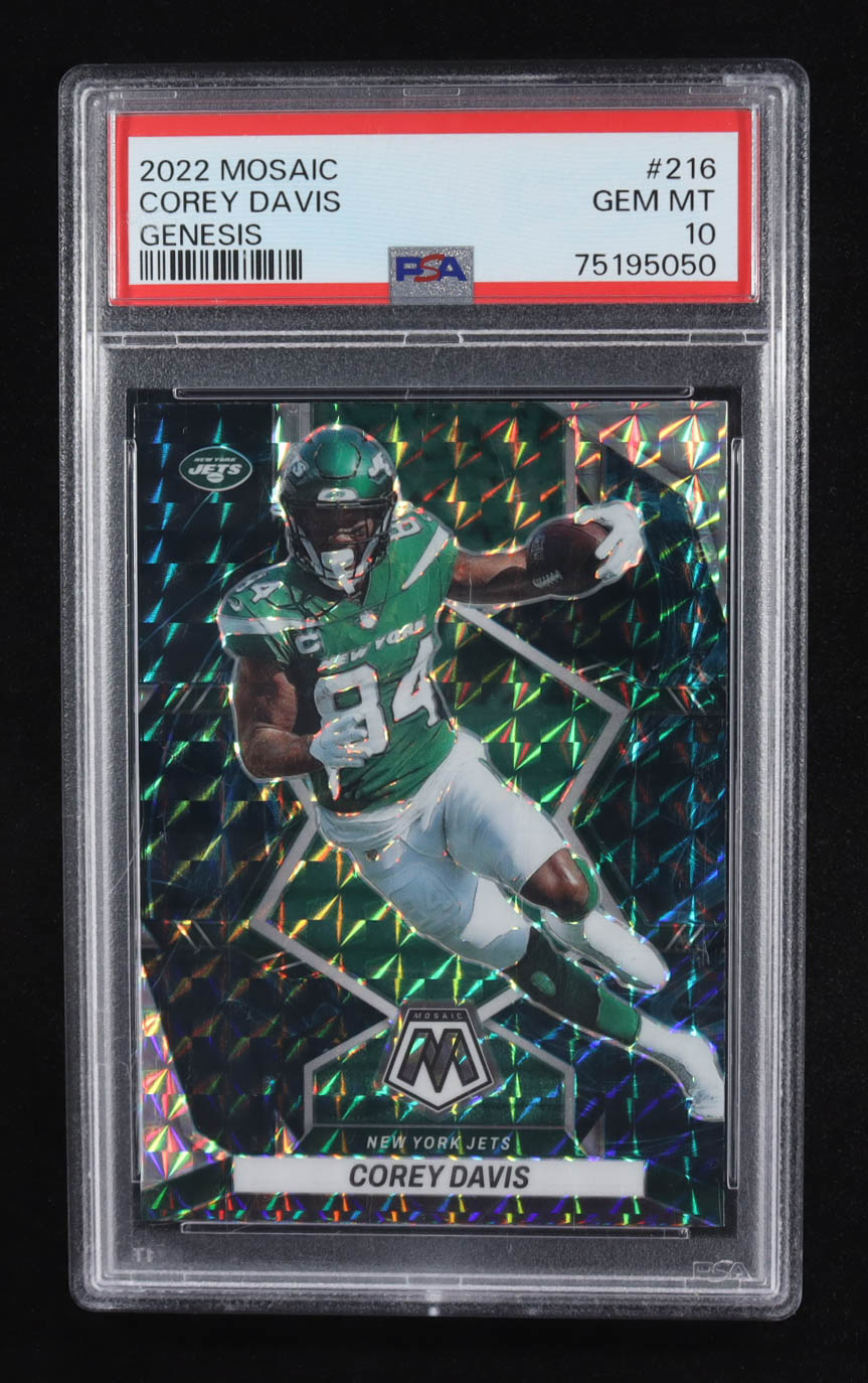 Corey Davis 2022 Panini Mosaic Genesis #216 (PSA 10) at PristineAuction.com Corey Davis 2022 Panini Mosaic Genesis #216 (PSA 10) at PristineAuction.com