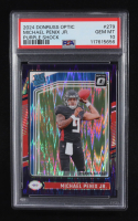 Michael Penix Jr. 2024 Donruss Optic Purple Shock #279 RR RC (PSA 10) at PristineAuction.com