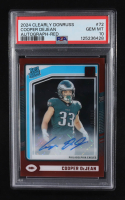 Cooper DeJean 2024 Clearly Donruss Clearly Rated Rookie Autographs Red #72 RC #040/149 at PristineAuction.com
