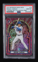 Miguel Vargas 2023 Bowman Chrome Mega Box Rookie of the Year Favorites Pink #12 RC #188/199 (PSA 10) at PristineAuction.com