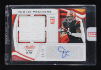 Ja'Marr Chase 2021 Absolute Rookie Premiere Material Autographs #205 RC #04/75 at PristineAuction.com