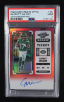 Garrett Wilson 2022 Panini Contenders Optic Autograph Red #117 RC #75/149 (PSA 9) at PristineAuction.com