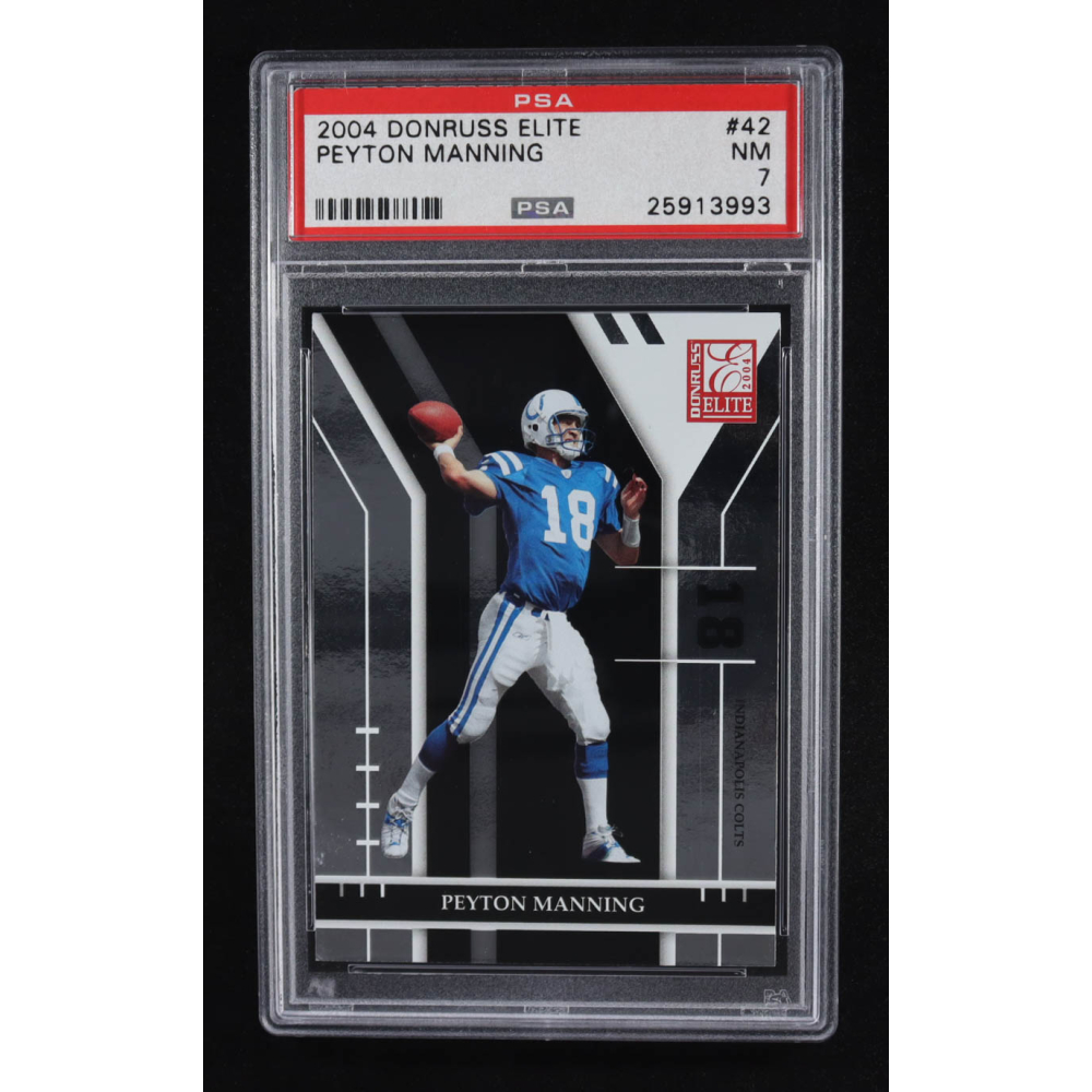 Peyton Manning 2004 Donruss Elite #42 (PSA 7) at PristineAuction.com