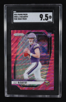 JJ McCarthy 2024 Panini Prizm Pink Wave Prizm #400 RC (SGC 9.5) at PristineAuction.com