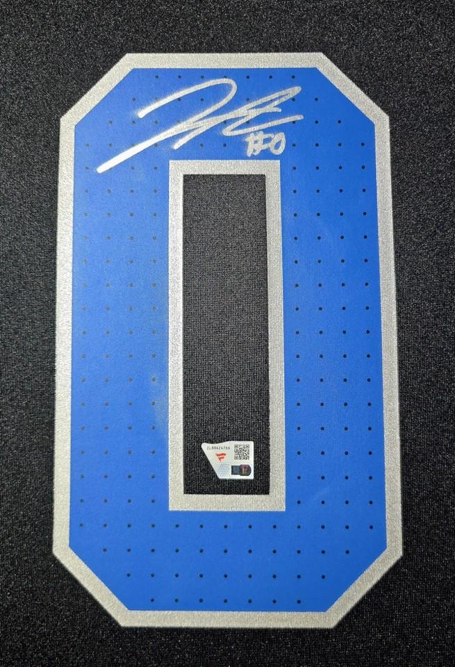 Jahmyr Gibbs Signed Lions Custom Framed LED Jersey Display with (2) PSA 10 Rookie Cards (Fanatics) at PristineAuction.com Jahmyr Gibbs Signed Lions Custom Framed LED Jersey Display with (2) PSA 10 Rookie Cards (Fanatics) at PristineAuction.com