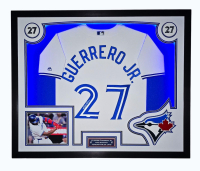 Vladimir Guerrero Jr. Signed Blue Jays Custom Framed LED Jersey Display (JSA) at PristineAuction.com