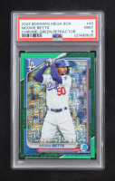 Mookie Betts 2024 Bowman Chrome Mega Box Green Refractor #40 (PSA 9) at PristineAuction.com