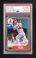 Mike Trout 2020 Topps '87 Topps Baseball Autographs Gold #87BAMT #10/25 (PSA | Auto Grade 10) at PristineAuction.com