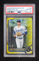 Bobby Witt Jr. 2022 Bowman Chrome Prospects Mega Box Yellow Refractor #146 RC #27/75 (PSA 10) at PristineAuction.com
