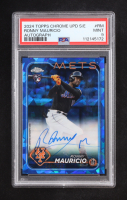 Ronny Mauricio 2024 Topps Chrome Sapphire Update Autograph #RM RC #147/199 RC (PSA 9) at PristineAuction.com