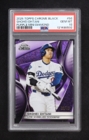 Shohei Ohtani 2025 Topps Chrome Black Purple Mini Diamond #50 #22/75 (PSA 10) at PristineAuction.com