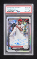 Chase Burns 2024 Bowman Chrome Draft Prospects Autograph Refractor #CPACB #343/499 (PSA 10) at PristineAuction.com