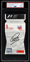 Lewis Hamilton Signed Home Debut 2007 Formula 1 British Grand Prix Ticket (PSA | Autograph Graded 10) at PristineAuction.com
