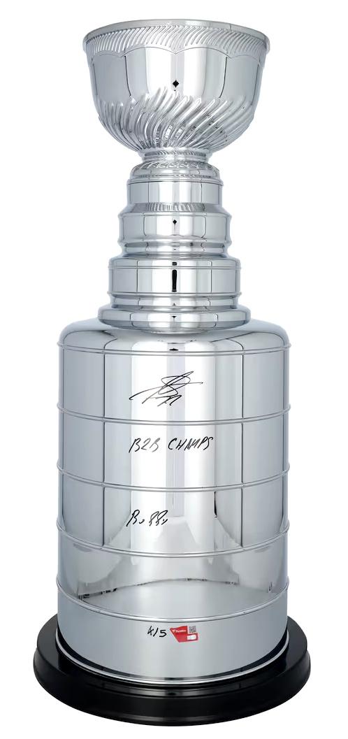 Sergei Bobrovsky Signed LE Panthers Stanley Cup Replica Trophy Inscribed "B2B CHAMPS" & "Bobby" (Fanatics) at PristineAuction.com Sergei Bobrovsky Signed LE Panthers Stanley Cup Replica Trophy Inscribed "B2B CHAMPS" & "Bobby" (Fanatics) at PristineAuction.com
