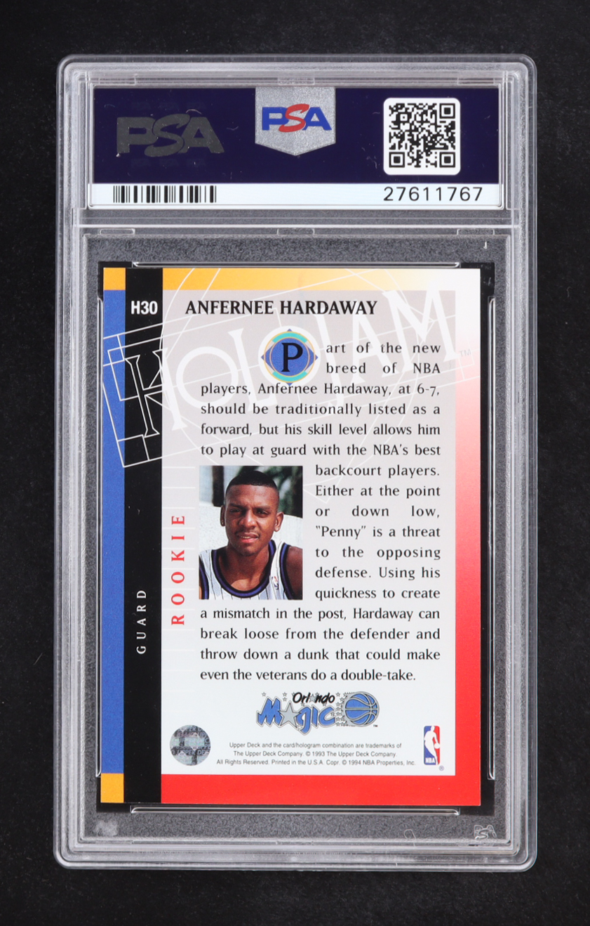 Anfernee Hardaway 1993 Upper Deck Holojams #30 RC (PSA 7) at PristineAuction.com Anfernee Hardaway 1993 Upper Deck Holojams #30 RC (PSA 7) at PristineAuction.com