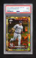 Jasson Dominguez 2024 Topps Chrome Sapphire Update Gold #175 RC #9/50 (PSA 9) at PristineAuction.com