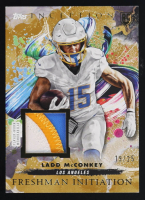 Ladd McConkey 2024 Topps Inception Freshman Initiation Jerseys Gold #FI12 #19/25 RC at PristineAuction.com