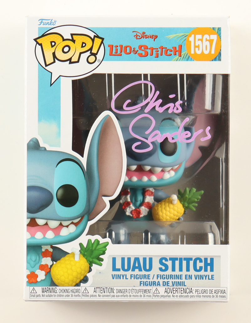 Chris Sanders Signed "Lilo & Stitch" #1567 Luau Stitch Funko Pop! Vinyl Figure (ACOA) at PristineAuction.com Chris Sanders Signed "Lilo & Stitch" #1567 Luau Stitch Funko Pop! Vinyl Figure (ACOA) at PristineAuction.com