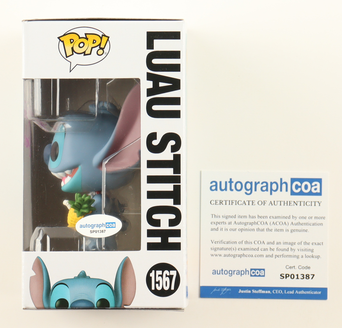 Chris Sanders Signed "Lilo & Stitch" #1567 Luau Stitch Funko Pop! Vinyl Figure (ACOA) at PristineAuction.com Chris Sanders Signed "Lilo & Stitch" #1567 Luau Stitch Funko Pop! Vinyl Figure (ACOA) at PristineAuction.com