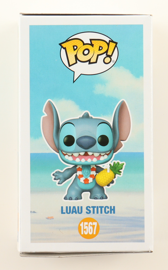 Chris Sanders Signed "Lilo & Stitch" #1567 Luau Stitch Funko Pop! Vinyl Figure (ACOA) at PristineAuction.com Chris Sanders Signed "Lilo & Stitch" #1567 Luau Stitch Funko Pop! Vinyl Figure (ACOA) at PristineAuction.com