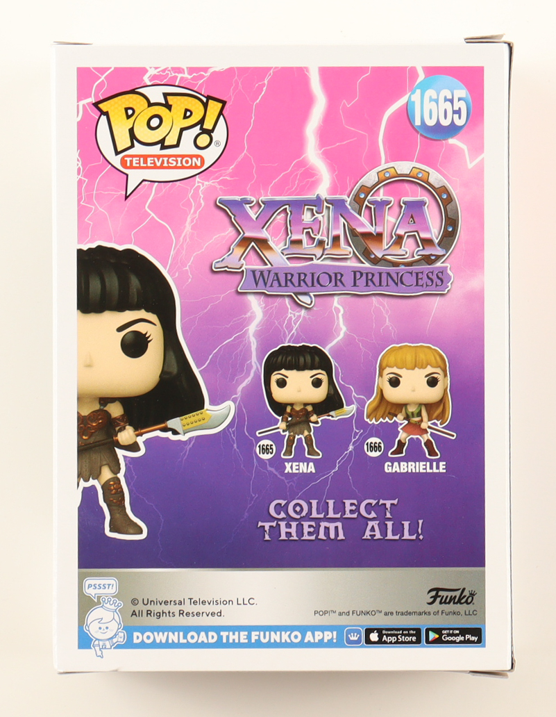 Lucy Lawless Signed "Xena: Warrior Princess" #1665 Xena Funko Pop! Vinyl Figure (PSA) at PristineAuction.com Lucy Lawless Signed "Xena: Warrior Princess" #1665 Xena Funko Pop! Vinyl Figure (PSA) at PristineAuction.com