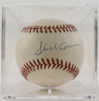 Hank Aaron Signed ONL Baseball with Display Case (JSA) at PristineAuction.com