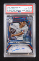 Shota Imanaga 2025 Topps Tribute Autograph Blue #TASI #80/150 (PSA Authentic | Auto Grade 10) at PristineAuction.com