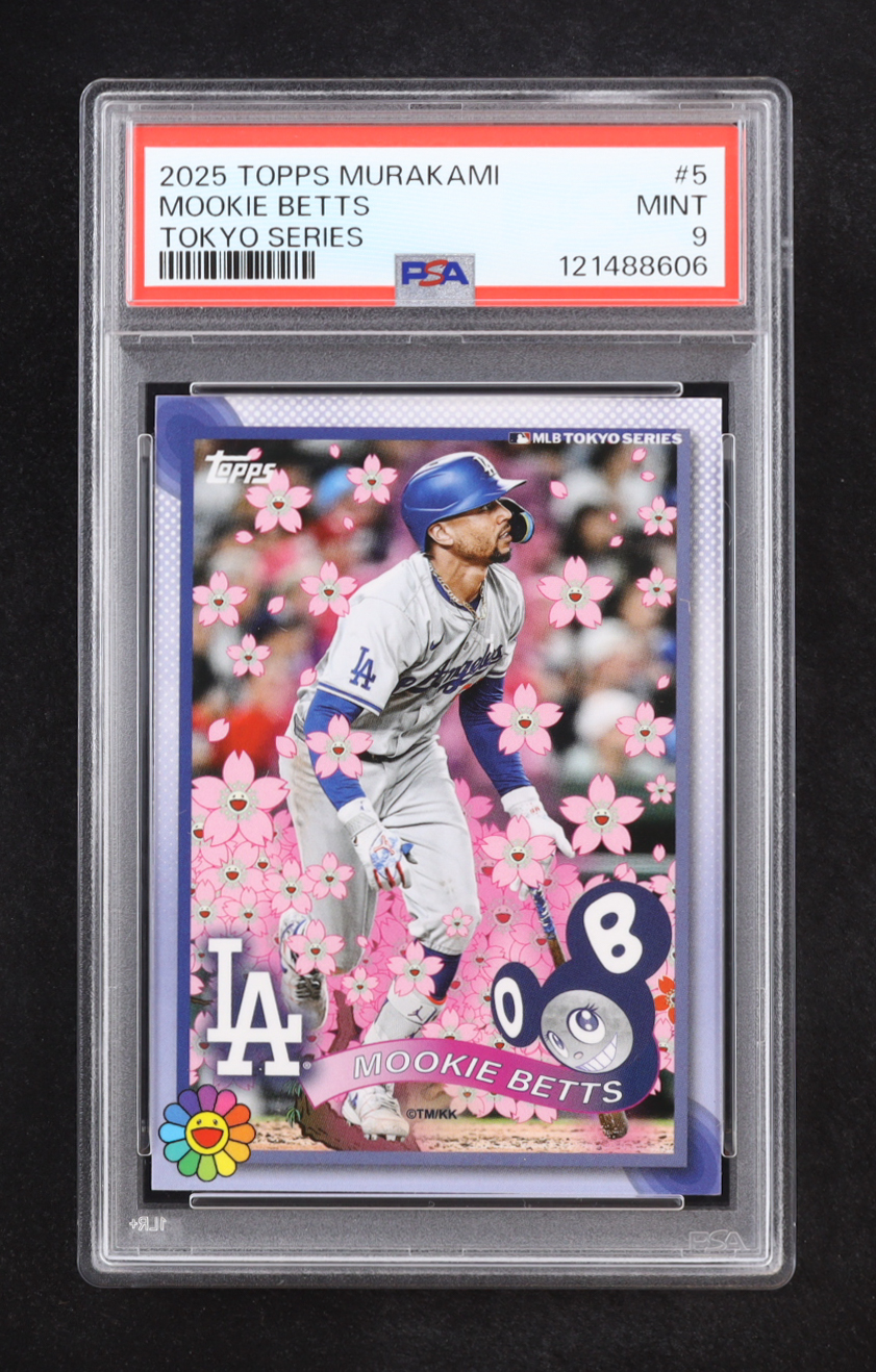 Mookie Betts 2025 Topps Takashi Murakami MLB World Tour Tokyo Series #5 (PSA 9) at PristineAuction.com Mookie Betts 2025 Topps Takashi Murakami MLB World Tour Tokyo Series #5 (PSA 9) at PristineAuction.com