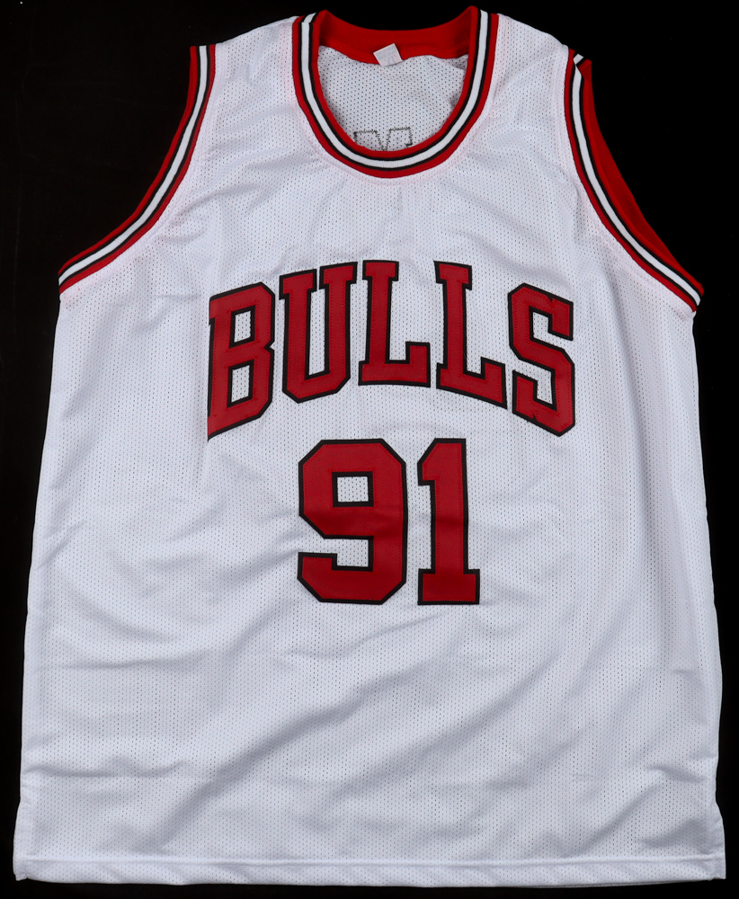 Dennis Rodman Signed Jersey (AWM) at PristineAuction.com Dennis Rodman Signed Jersey (AWM) at PristineAuction.com