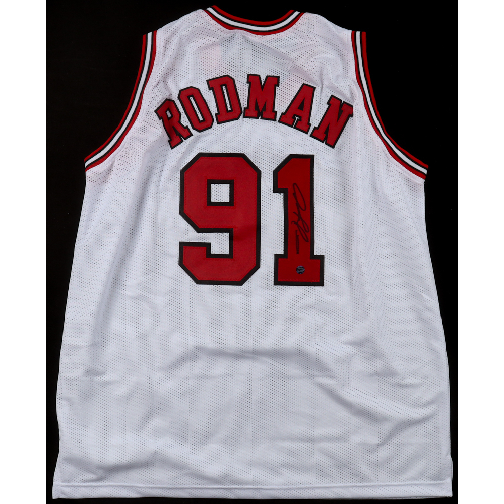 Dennis Rodman Signed Jersey (AWM) at PristineAuction.com