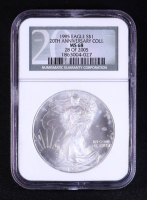 1995 American Silver Eagle - 20th Anniversary Collection #28/2005 (NGC MS68) at PristineAuction.com