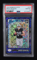 Brock Bowers 2024 Donruss Optic Blue Scope #215 RR RC (PSA 10) at PristineAuction.com