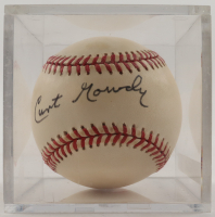 Curt Gowdy Signed OAL Baseball With Display Case (JSA) at PristineAuction.com