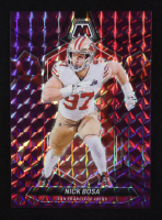Nick Bosa 2024 Panini Purple Mosaic Prizm #195 #21/49 at PristineAuction.com