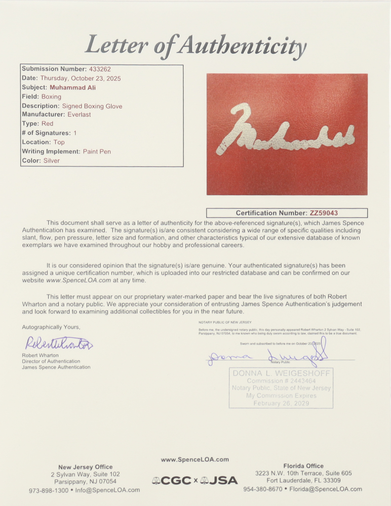 Muhammad Ali Signed Pair of Everlast Boxing Gloves With Display Case (JSA) at PristineAuction.com Muhammad Ali Signed Pair of Everlast Boxing Gloves With Display Case (JSA) at PristineAuction.com