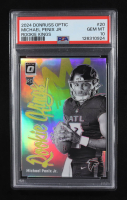 Michael Penix Jr. 2024 Donruss Optic Rookie Kings #20 RC (PSA 10) at PristineAuction.com