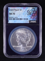 2024 Peace Silver Dollar (NGC MS70) at PristineAuction.com