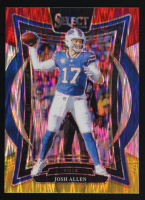 Josh Allen 2024 Select Prizm Red and Yellow Shock #34 at PristineAuction.com