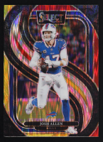 Josh Allen 2024 Select Prizm Red and Yellow Shock #122 at PristineAuction.com