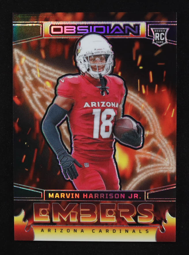 Marvin Harrison Jr. 2024 Panini Obsidian Embers #9 RC at PristineAuction.com Marvin Harrison Jr. 2024 Panini Obsidian Embers #9 RC at PristineAuction.com
