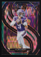 JJ McCarthy 2024 Select Prizm Black and Green Shock #134 RC at PristineAuction.com