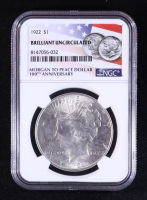 1922 Peace Silver Dollar (NGC BRILLIANT UNCIRCULATED) at PristineAuction.com